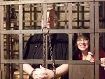 The Cowman locked up with a pretty Lady!