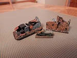 A selection of Second City 1/300 buildings with 6mm Irregular Minis vehicles