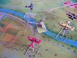 Kaiserschlacht 5 - Jasta 11's Ltn. Johann Reinhold (Carl Rohweder) flying the red Fokker Dr.1 claims his eighth victory after a putting a burst into...