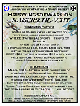 Kaiserschlacht flier - BrisWingsofWarCon run at Fastbreak Sports on the weekend of 20-21/3/10, the 92nd anniversary of the German 1918 Spring...