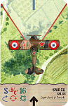 SPAD XIII 
SPA 103 Aeronautique Militare 
Capitain Rene P. Fonck 
 
Custom card for Mike [OldGuy59] for use with SPAD VII substitutions