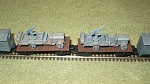 Made flat cars from log loads the AA trucks are Pendraken