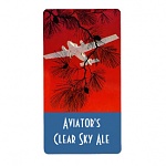 homebrewing beer bottle label aviators airplane