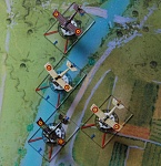 Jan olieslagers leads a Belgian patrol over the Yser river