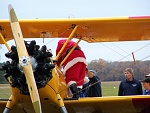 Santa knowes how to arrive in style!