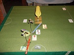 Ginger ignores the Albatros - to his peril - but scores his first hit on the sausage causing  fire from incendiary bullets