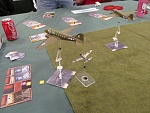 ...and the C-47s escape into the cloud bank or something similar that borders the edge of the gaming area.