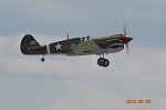 P-40 in flight