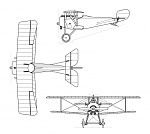 Nieuport 16 3 view (Vickers) svg 
Length   5.64 m   
Wingspan   7.52 m   
Height   2.40 m