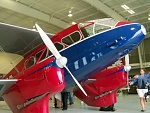 de Havilland Dragon Rapide after retreating into the hangar