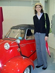 Jodi standing next to a Messerschmidt.  :)