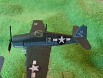 21 Century Toys pre-painted F6F-5 (Hellcat) (1). I replaced the aerial with brass rod and inserted a brass rod into the bottom so it can sit in the...