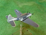 21 Century Toys pre-painted SBD5 (Dauntless) (1). I replaced the aerial with brass rod and inserted a brass rod into the bottom so it can sit in the...