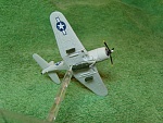 21 Century Toys pre-painted SBD5 (Dauntless) (4). I replaced the aerial with brass rod and inserted a brass rod into the bottom so it can sit in the...