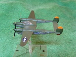 Academy P38L (Lightning) (2). Quite a basic scratch build model, very much a "no frills" kit, not like the models produced by Sweet. After I built...