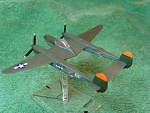 Academy P38L (Lightning) (3). Quite a basic scratch build model, very much a "no frills" kit, not like the models produced by Sweet. After I built...