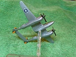 Academy P38L (Lightning) (4). Quite a basic scratch build model, very much a "no frills" kit, not like the models produced by Sweet. After I built...