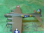 F-Toys pre-painted B17G (Flying Fortress) (2). I replaced all the guns & arieals with brass rod, and inserted a  brass rod into the base so it can...