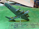 F-Toys pre-painted B17G (Flying Fortress) (51). I replaced all the guns & arieals with brass rod, and inserted a  brass rod into the base so it can...