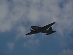 C-46 buzzing the field