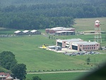 Museum hanger in foreground, WW1 hanger and Fighter Factory hanger in background!