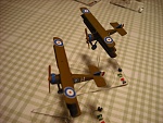 Sopwith Triplanes : Both are painted for 'C' flight, 10 RNAS in June 1917.