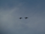 Two F-18`s  taking a look