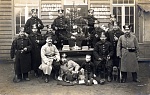 Christmas in Belgium for men of Landsturm Infanterie Bataillon 'Weisbaden' XVIII 4 (41st Landsturm Brigade) 
 
Note on reverse: "Weihnachten 1914 in...