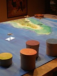 Pacific theatre map measures 5.5' x 3'