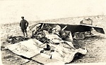 Deceased RFC pilot and his Sopwith Pup, May 1918 
 
Note on reverse dated Mai 1918. No postmarks etc. 
 
A bespectacled NCO from an unidentified...