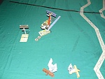 Turn 10: The Camel breaks away using the Rumpler's blind zone to protect itself. The Triplane is hopelessly behind, but the Camel jockeys for...