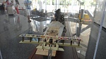 National Naval Aviation Museum, Pensacola, Fla. 
Cruising over the USS Pennsyvania exhibit, showing first test launch from an American warship.