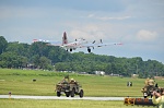 B-17 in the air.