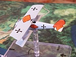 I finally got around to repainting some WoW Pflalz D.IIIa's.  Both planes were flown by Ltn Hans-Georg von der Marwitz.