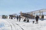 WWI airfield Print