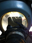 The view through a target finder on a MiG 15.