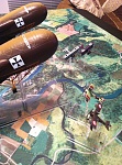 Two Drachen, Nieuport Scouts and Fokker Dr.1's in pursuit.