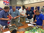 L to R: Other Bill (rcboater), Art (cybermage), Not Bill (BobP), Don from Canada, and Vik (CPT_VIK) choose their planes for the "Mission...