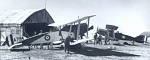 Bristol's A7194 and B1150 undergo maintenance near a typical hangar used by No 1 Sqn AFC at El Mejdel. Note the camera mounted on A7194 (Australian...