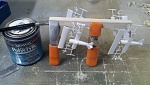 D-VII"s getting the poly treatment while on the sprue-4 coats were perfect