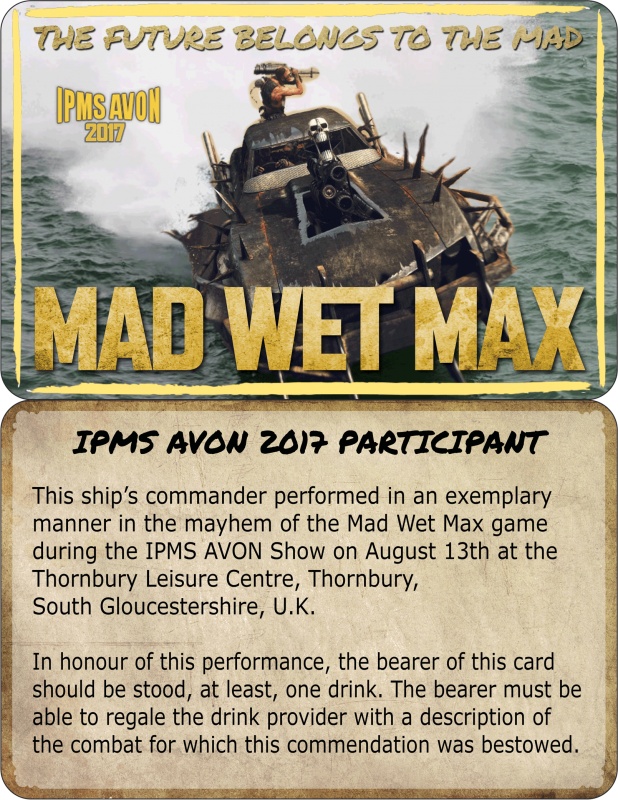 MadMax ParticipationCard 150
Revised

This is for a game being run by David Manley [David Manley] at the Show.