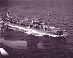 U.S.S. Merrimack underway somewhere in the Atlantic.