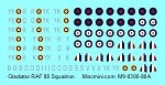 1/200 Gladiator 80 squadron decal 
SKU M9 0300 80A