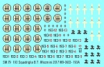 M9 0603 193 SM79 193 squadriglia BT 1/200 scale decals