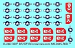 1/200 decal B 24D 320th BS 90th BG No Stripe