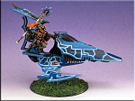 Warhammer 40k Eldar Farseer on a viper.  Made and used in a Dallas Grand Tournament event.