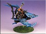 Warhammer 40k Eldar Farseer on a viper.  Made and used in a Dallas Grand Tournament event.