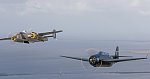 TBM Avenger and B 25