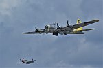 Multiple B 17 with P 51 1
