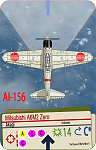 A6M2 AI 156 Akagi Card